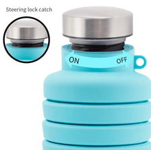 Cargar imagen en el visor de la galería, BOTELLA DE AGUA PLEGABLE SILICONA - TiendaMYLABOTELLA DE AGUA PLEGABLE SILICONA
