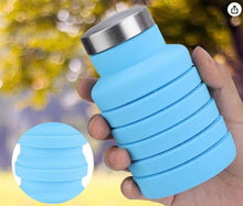 Cargar imagen en el visor de la galería, BOTELLA DE AGUA PLEGABLE SILICONA - TiendaMYLABOTELLA DE AGUA PLEGABLE SILICONA
